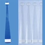 WOBBLER DIN PET - în set-2 părți adezive - Lungime : 208 mm
