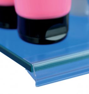 Profil port etichete pentru raft din sticla  Transparent - imagine 2
