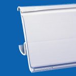 Profil port-etichete pentru rafturi Tegométall- Alb - 40 mm - Poziție simplă