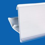 Profil port-etichete pentru rafturi- Alb – 40 mm – Poziție dublă