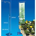 SUPORT METALIC PENTRU BANNERE, TELESCOPIC