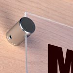 Element de fixare murală canelat