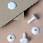 Capsa Negru - Șurub ø 5 mm - Piuliță ø 28 mm
