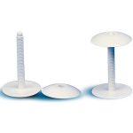 Capsa Alb - Șurub ø 5 mm - Piuliță ø 28 mm