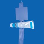 Banda cross merchandising din polipropilena transparenta cu port etichete