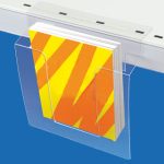 Suport pentru brosuri din pvc1 casetă - Cu adeziv